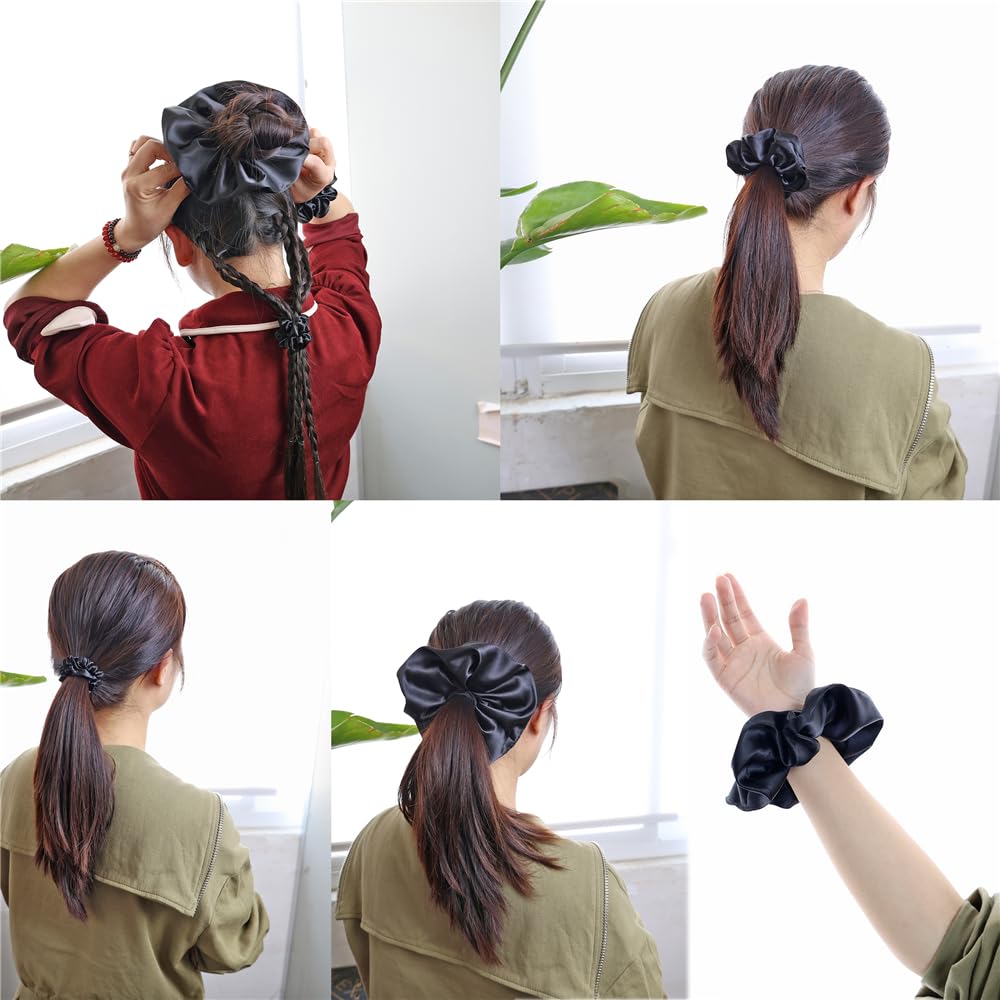 Gebelle scrunchie worn as wrist bracelet offering hands-free storage