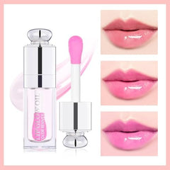 GECOMO swatch of lip oil texture on skin demonstrating non-sticky hydration benefit