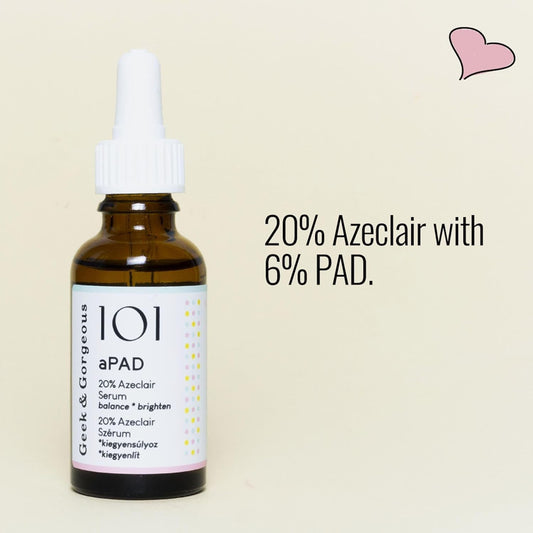 Geek & Gorgeous aPAD silky gel texture close-up, shows absorbency and lightweight feel