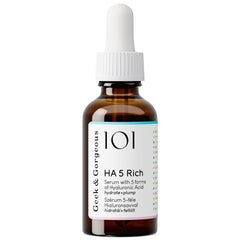 Geek & Gorgeous label close-up highlighting ingredient list and clinical testing
