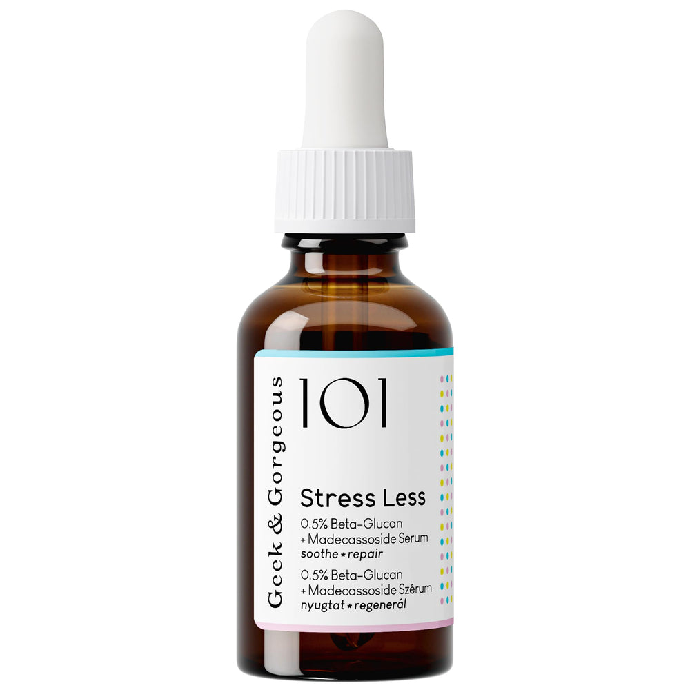 Geek & Gorgeous pipette applying drops to skin for quick hydration
