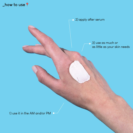 Geek & Gorgeous creamy texture closeup demonstrating lightweight spreadable moisture