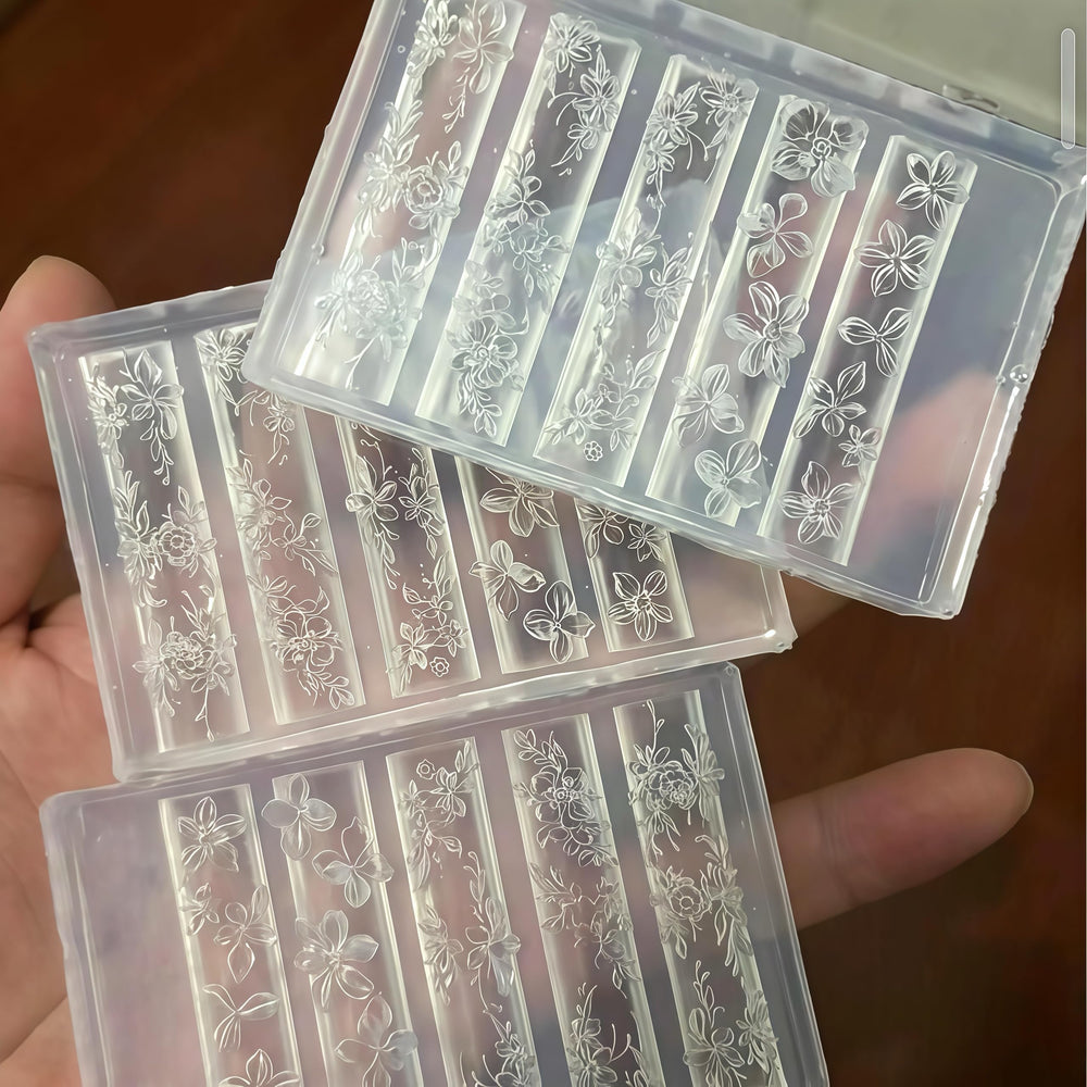 GeHaiwo finished nail set with floral charms showcasing elegant accessory results