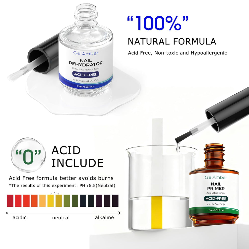 GELAMBER label close-up highlighting acid-free, gentle formulation