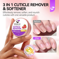 gelike ec application massage on cuticle demonstrating quick softening benefit