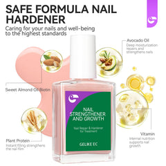 gelike ec bottle held in hand, demonstrates compact travel-friendly size