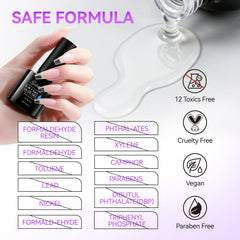 gelike ec builder layer on natural nail adding durable strength