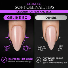 gelike ec close-up of thin cuticle edge blending invisibly for snag-free wear
