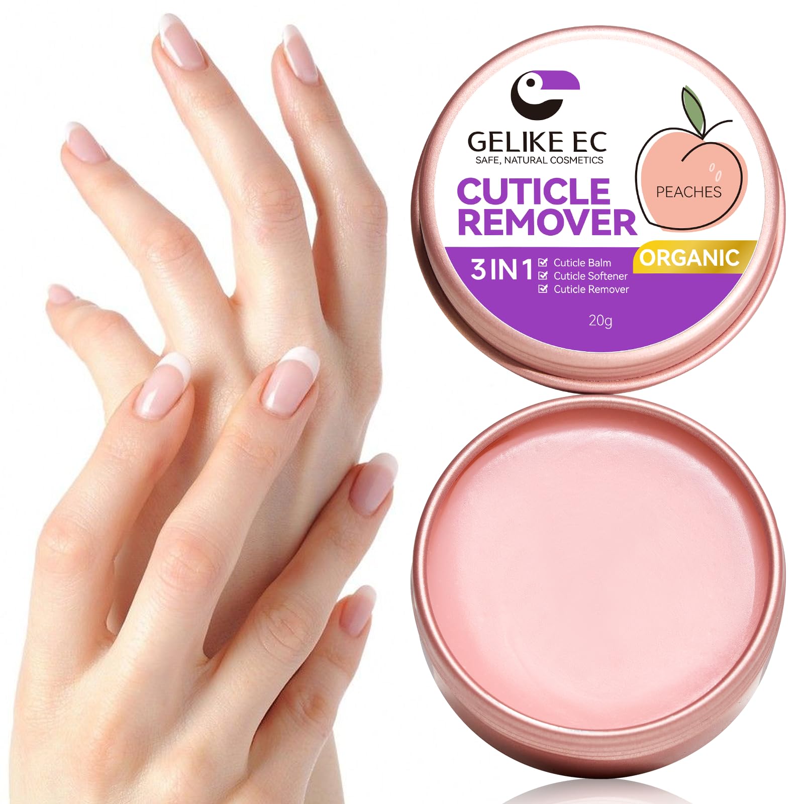 gelike ec front packaging showing product tube and brand, professional presentation benefit