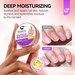 gelike ec ingredients display with shea and aloe vera, natural hydration benefit