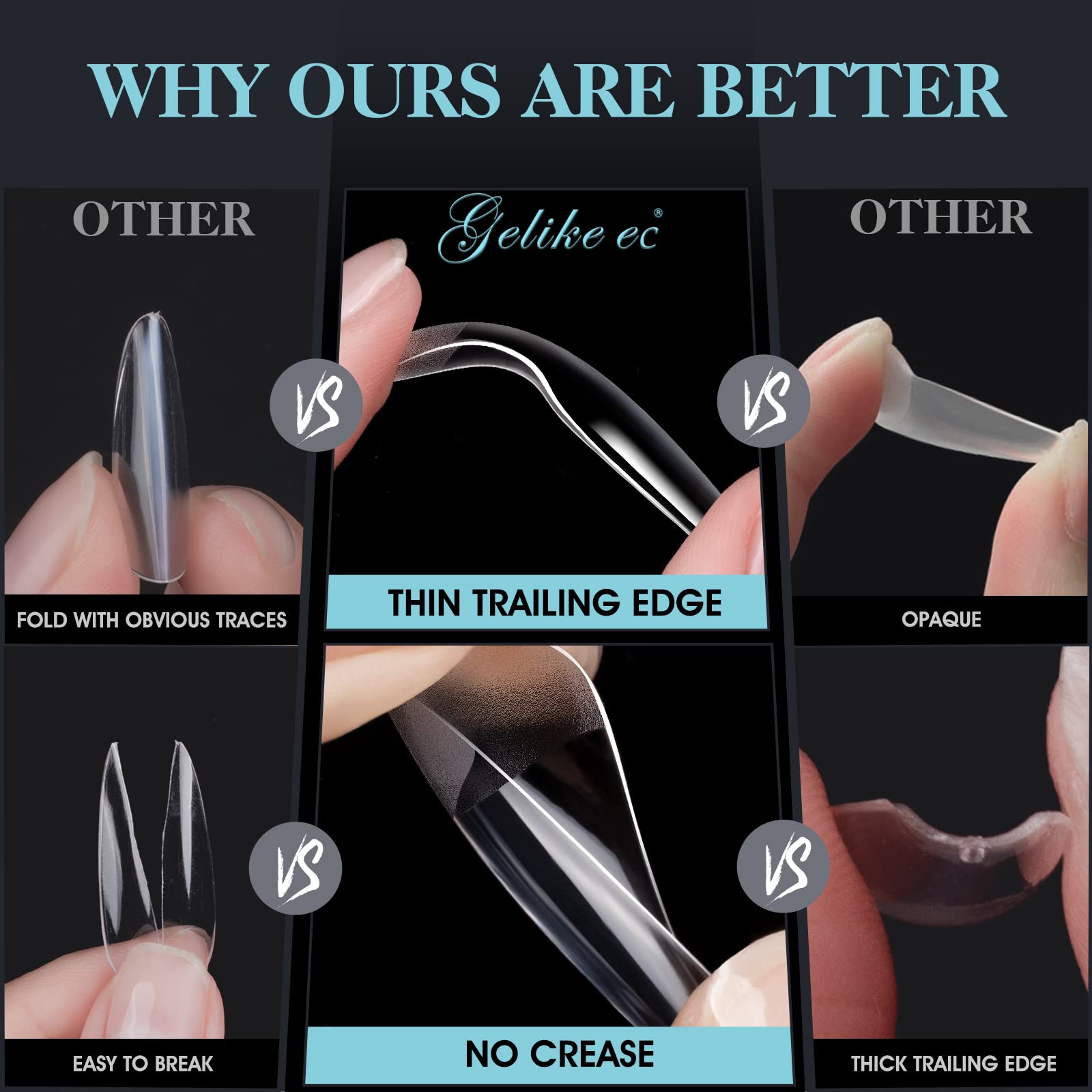 gelike ec finished manicure on hands showcasing salon-ready look benefit