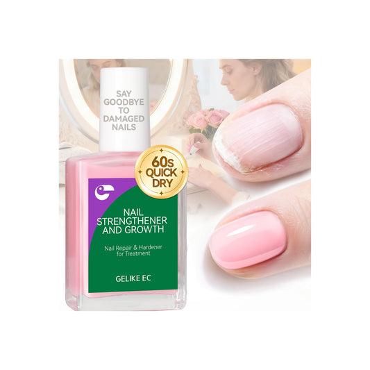 gelike ec front bottle pink showing sleek design and quick-dry benefit