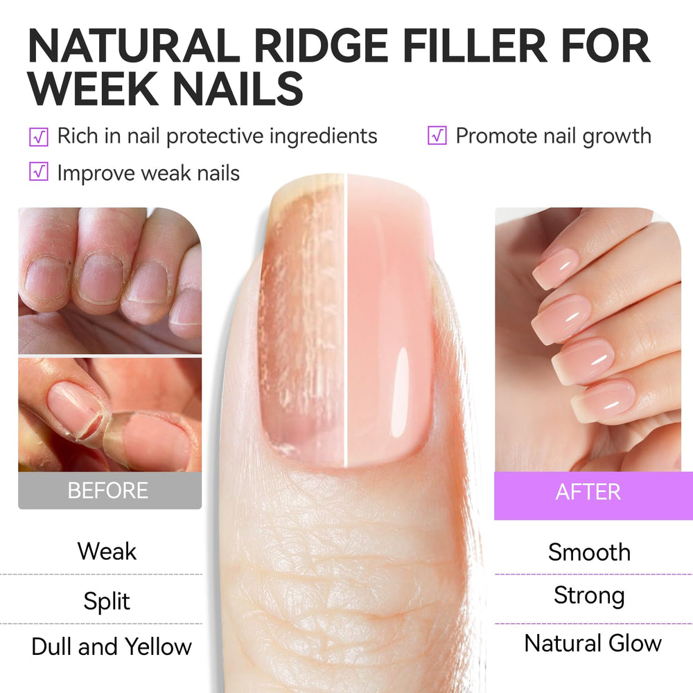 gelike ec nude pink swatch on nail sample, shows natural glossy finish