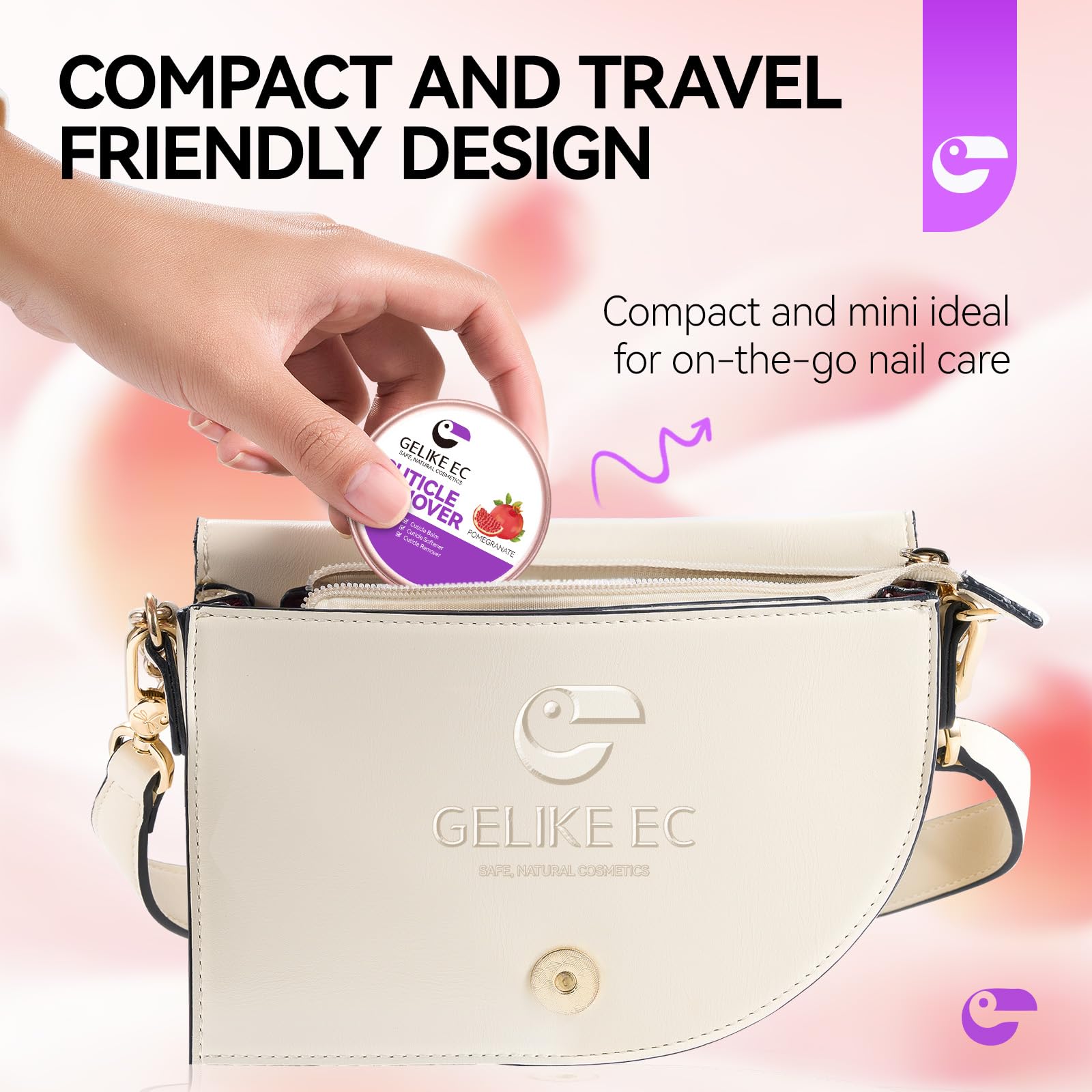 gelike ec used with salon tool showing professional-friendly, low-mess removal