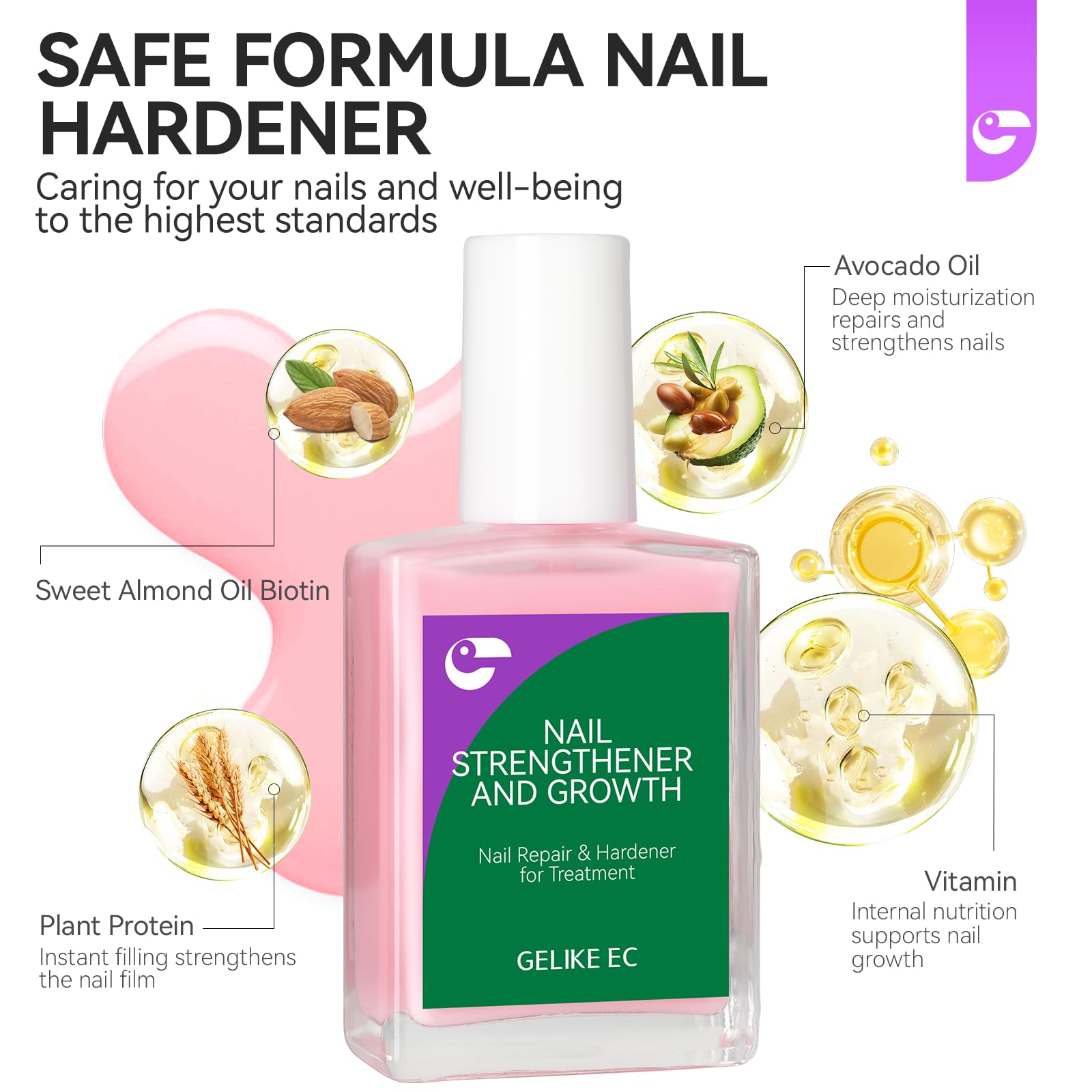 gelike ec size and scale 15ml bottle for convenient travel and storage