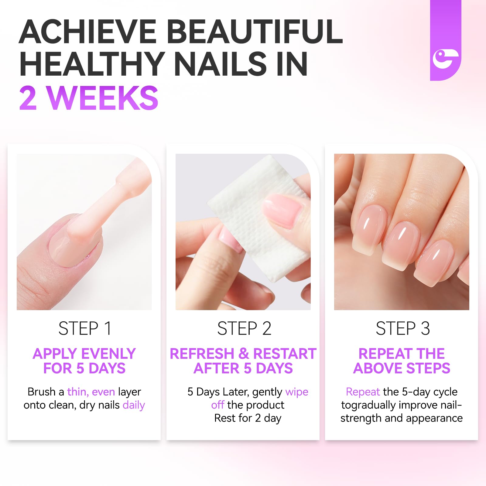 gelike ec texture drop on fingertip, highlights protein-rich consistency