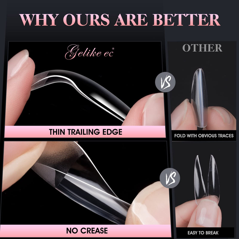 gelike ec flexible PMMA texture close-up demonstrating bend resistance and durability