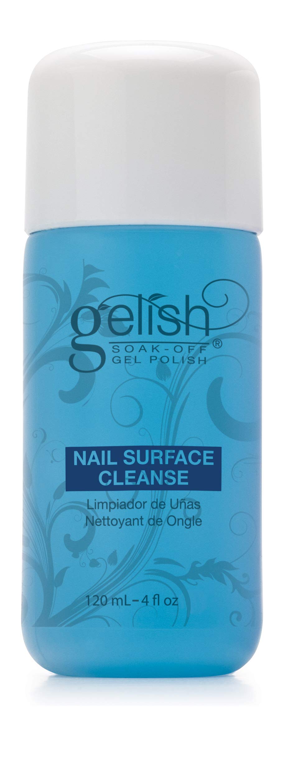 Gelish bottle front label showing product name and size, ensures professional use