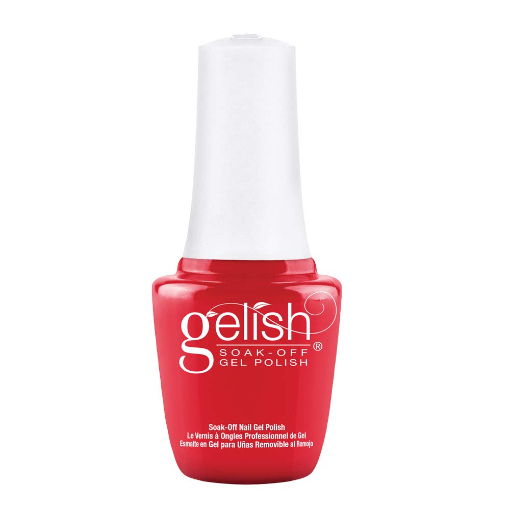 Gelish mini Fire Cracker front bottle showing compact, professional polish