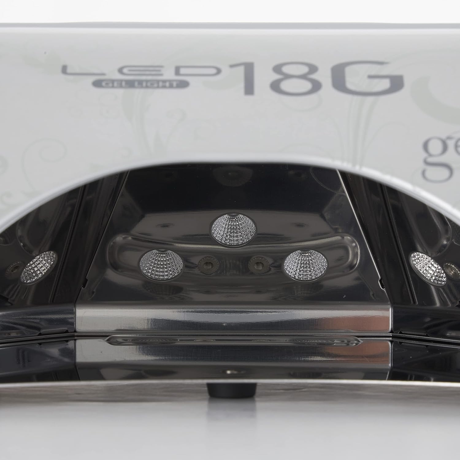 Gelish magnetic tray removed to show easy sanitization and pedicure readiness benefit