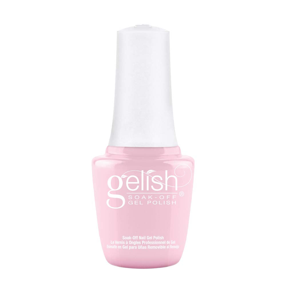 Gelish mini bottle front view showing compact travel-friendly design and reliable coverage