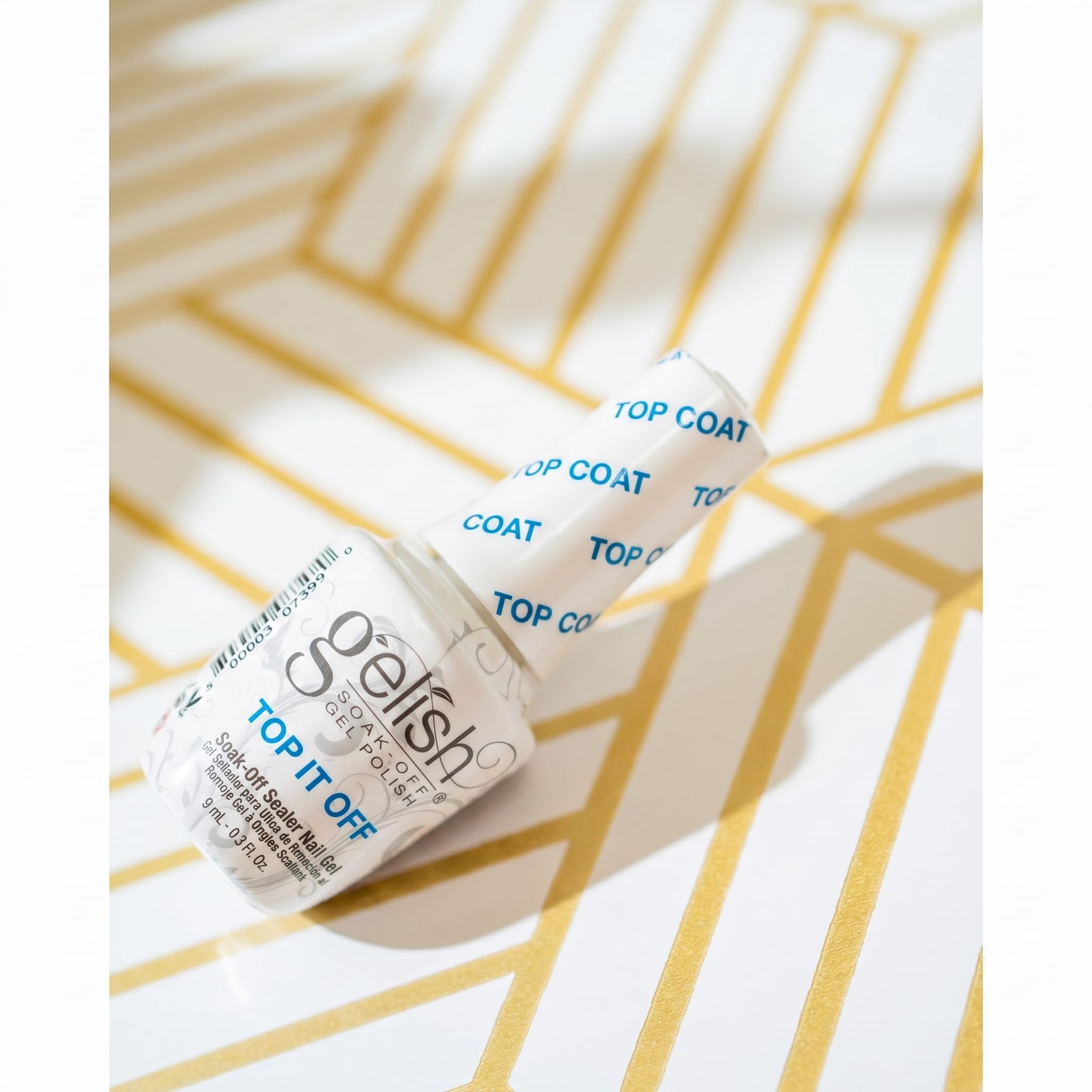 Gelish in-use curing under LED light showing fast-dry benefit
