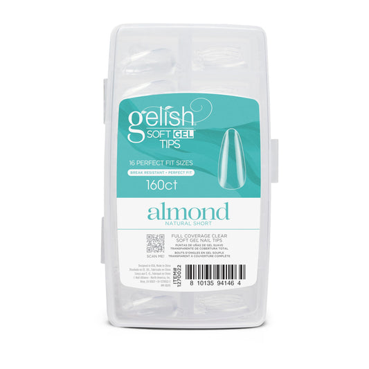 Gelish front packaging showing 160-count tips and fast application benefit