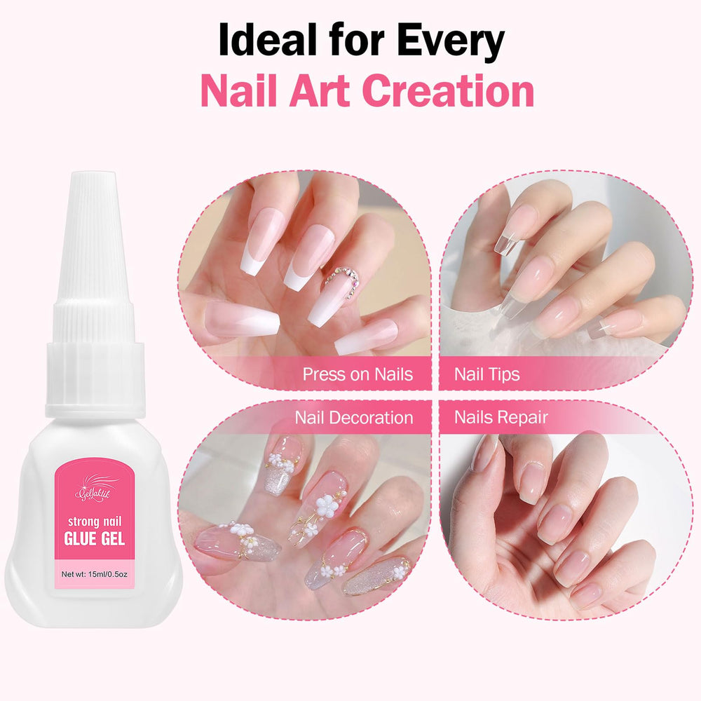 GELLAKTIK 15ml remover bottle dropper penetrating glue to enable safe removal