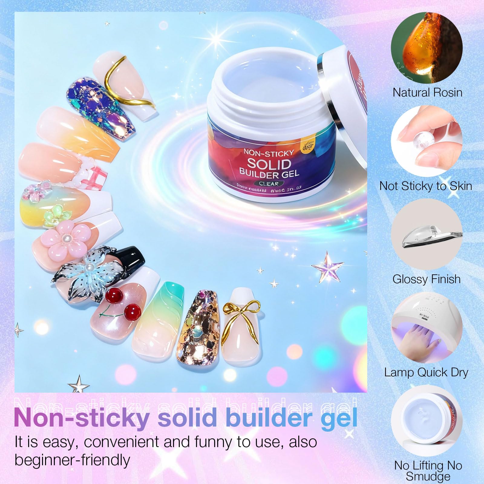 GELLAKTIK 3D silicone mold close-up for repeatable sculpted nail pieces