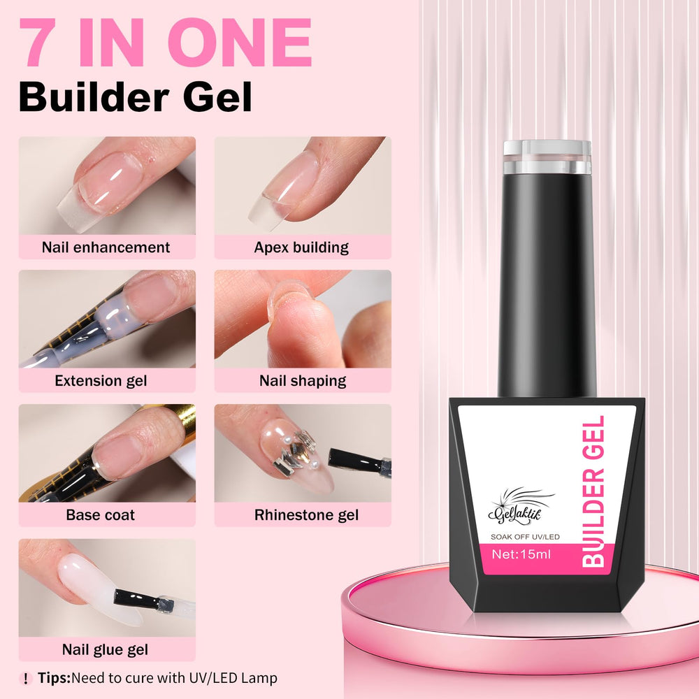 GELLAKTIK built-in brush and cap detail for precise controlled application