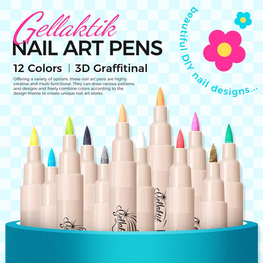 GELLAKTIK fanned color display illustrating shade variety for designs