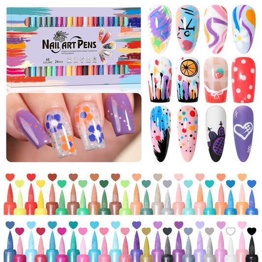 GELLAKTIK open case showing 24 dual-ended pens and organized colors, great portability