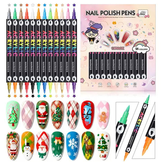 GELLAKTIK front packaging showing full 12 dual-ended pen set for easy storage