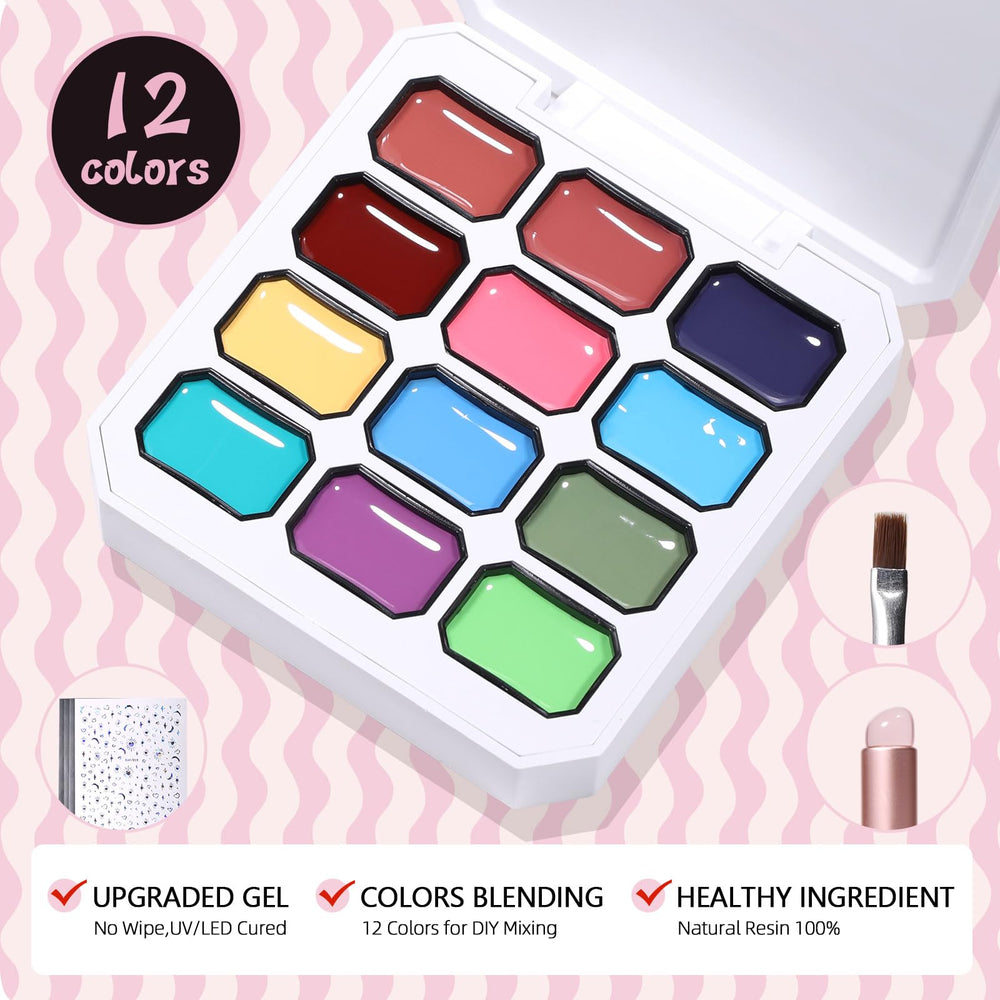 GELLAKTIK gradient nails lifestyle photo showing salon-style finished manicure