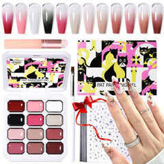 GELLAKTIK complete kit layout showing palette and tools for easy gradients