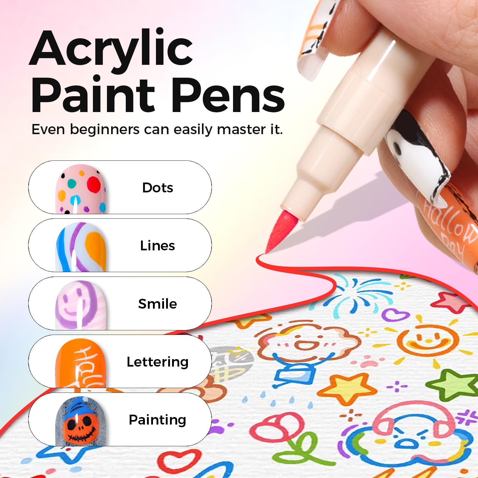 GELLAKTIK label and color names visible for quick color selection and reference