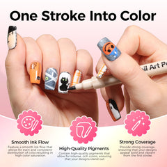 GELLAKTIK pen in hand applying a dot for steady control and easy home use