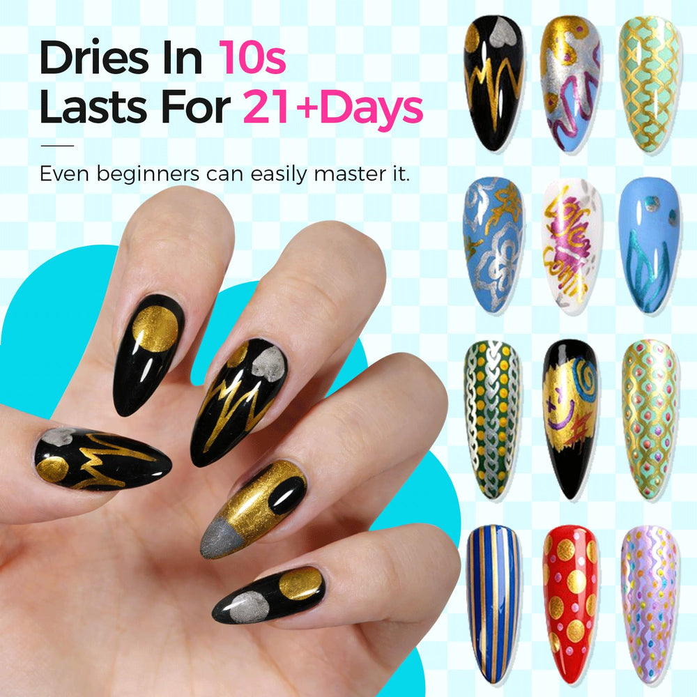 GELLAKTIK close-up of the 0.5mm microfiber pen tip providing precise line work and control