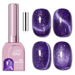 GELLAKTIK front bottle showing purple cat eye polish and label benefit