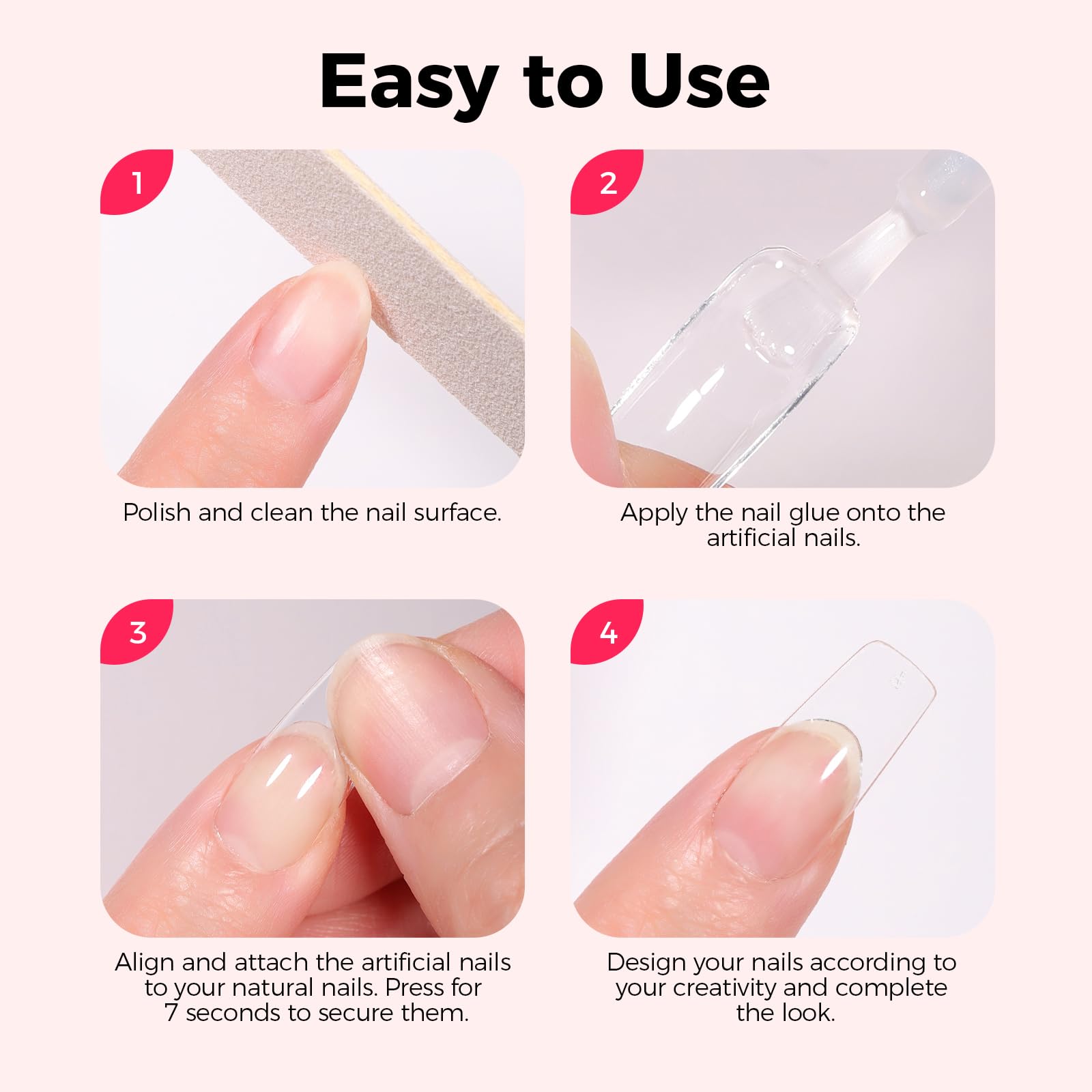 GELLAKTIK nails soaking in warm water demonstrating easy, residue-free removal benefit