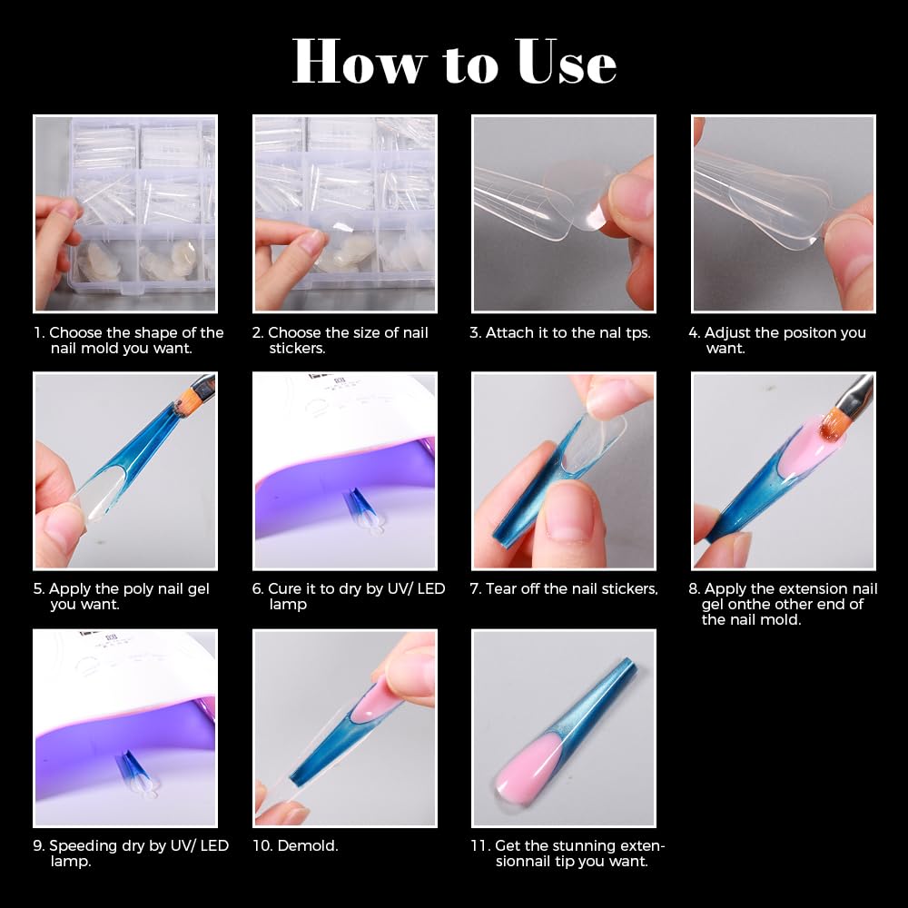 GELLAKTIK silicone French tip stickers detail for painless removal