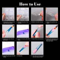 GELLAKTIK silicone French tip stickers detail for painless removal
