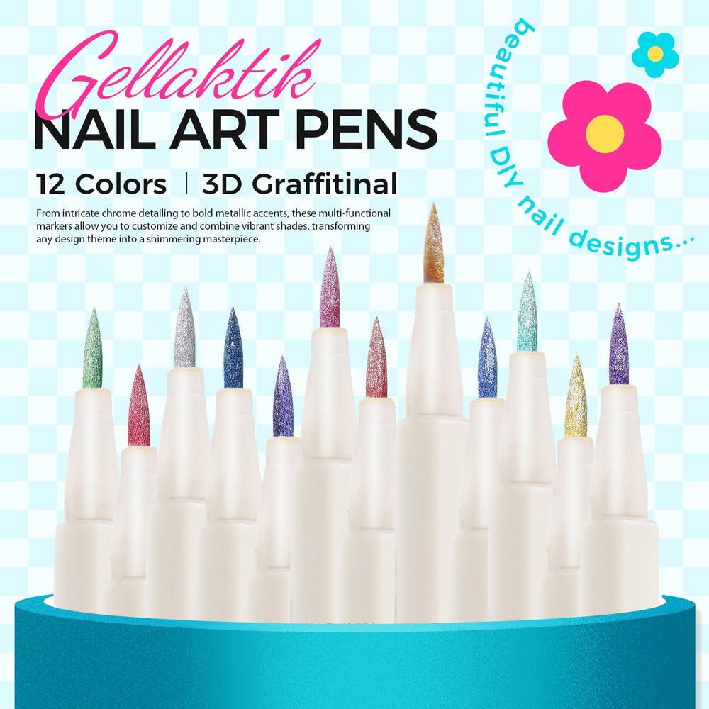 GELLAKTIK texture swatches on paper showing pearlescent finish and true-to-tone shimmer