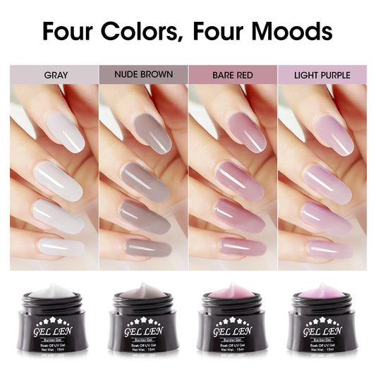 GELLEN 15ml bottle close-up highlighting nozzle and thick builder gel consistency