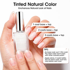 GELLEN application on natural nails for subtle tint and finish