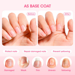 GELLEN applied over color polish adding shine and anti-yellowing benefit