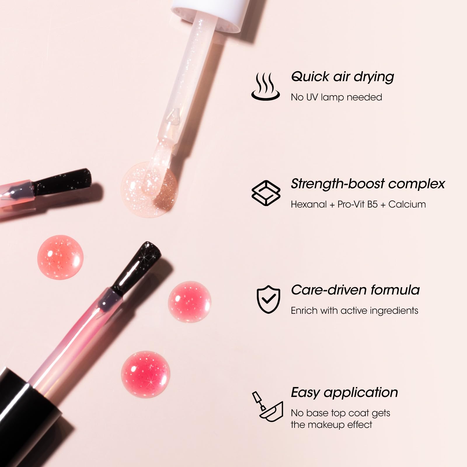 GELLEN application step-by-step showing easy single-coat routine