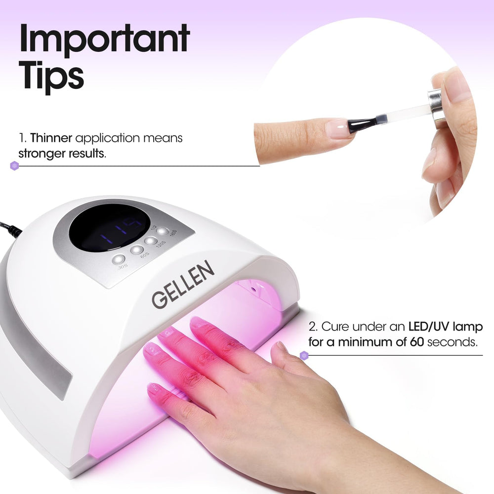 GELLEN base coat tacky layer improving adhesion and durability