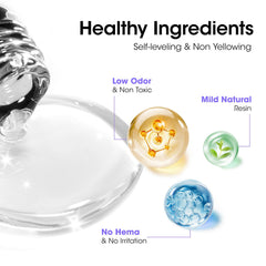 GELLEN label and ingredients close-up, emphasizing HEMA-free safety detail