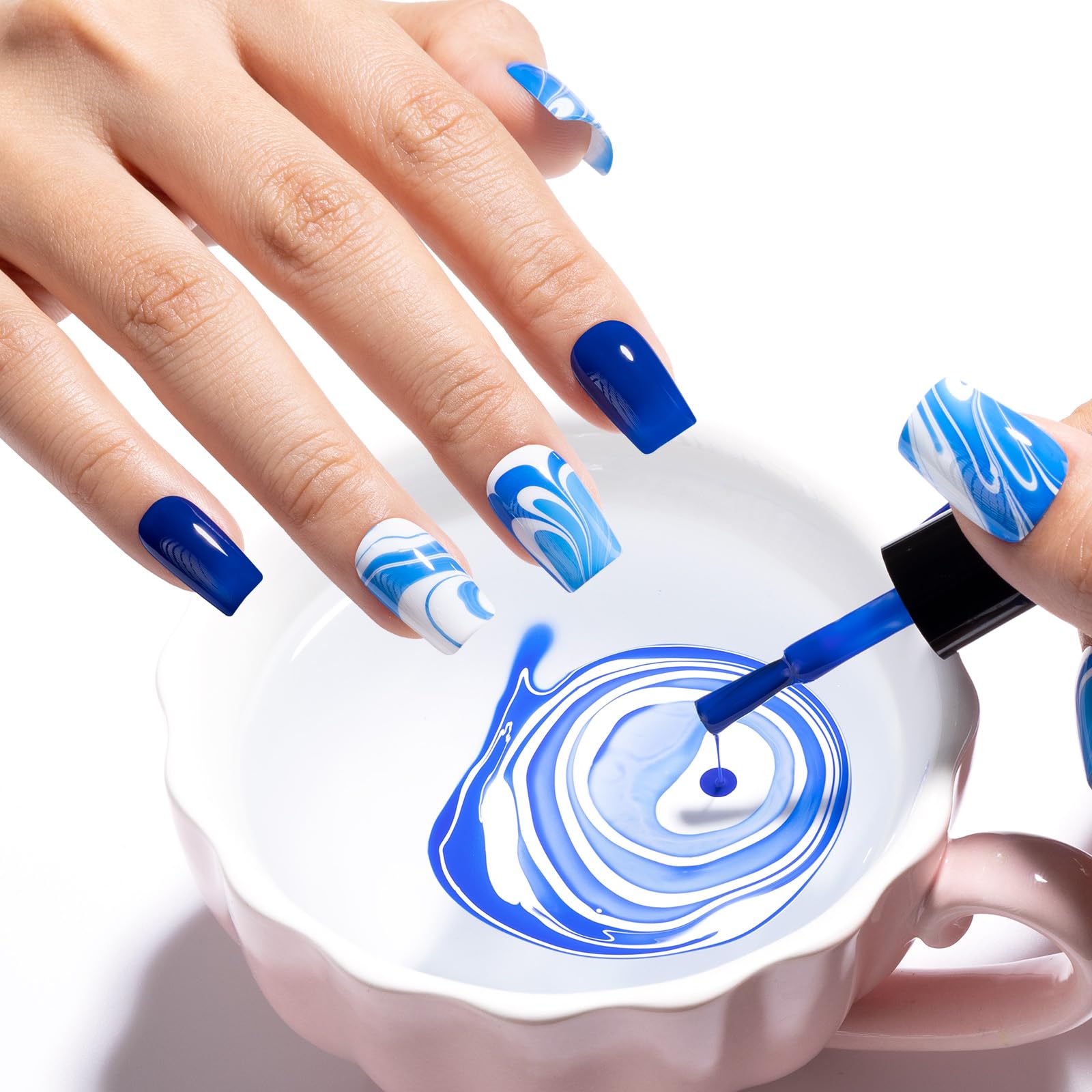 GELLEN brush stroke of polish on white showing creamy texture benefit